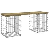 The Living Store Vrtna klop gabion 103x31x42 cm impregnirana borovina - Vrtna Klop, (21461445) | Shoptok.si