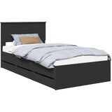  Krevetna konstrukcija Crna 100 x 200 cm Inženjersko Drvo | Eponuda.com