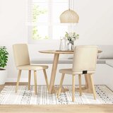 Maison Chic Jedilni stoli - Vzorci stoli 2 kosa krem blago A290, (22031704) | Shoptok.si