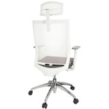 MID.YOU Pisarniški Stol Aspen White Pro, Bela, Siva | Shoptok.si