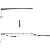  Okvir tende Antracit 400 × 350 cm Aluminij | shoptok.hr