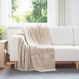  Pokrivač Bež 130 x 150 cm Runo | shoptok.hr