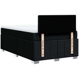 vidaXL Krevet box spring s madracem crni 120 x 190 cm od tkanine | shoptok.hr