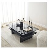 Hanah home sto za dnevnu sobu saga rectangle black fume | ePonuda.com