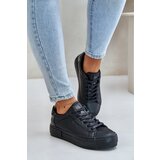 Big Star Women's insulated platform sneakers Black Cene