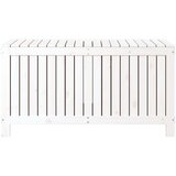  Vrtna kutija za pohranu bijela 121x55x64 cm od masivne borovine | shoptok.hr