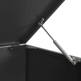  Spremište za 6 kante za otpad crno 414x79x117 cm čelično | shoptok.hr