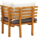  Kutna sofa od masivnog bagremovog drva s jastucima | shoptok.hr