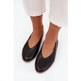 Boto Women's Ballet Flats Made of Eco Leather with Flat Heel Black Olyssia | Shoptok.si