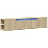 vidaXL Zidni TV ormarić LED boja hrasta sonome 180x31x39,5 cm | shoptok.hr