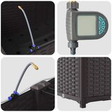  Vrtna saksija 2 pcs Smeđa 80 x 40 x 37,5 cm Plastika | shoptok.hr