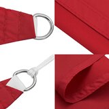  Sjenilo za sunce crveno 2x2x2 m 100% poliester oxford | shoptok.hr