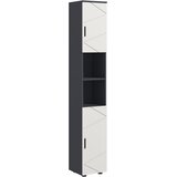 Kleankin Kopalniška omara iverna plošča 30D x 30Š x 183V cm Temno siva, (5000279398) Cene