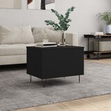  Stolić za kavu crni 60 x 44,5 x 45 cm od konstruiranog drva | Eponuda.ba