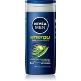 Nivea Men Energy gel za prhanje za telo, obraz in lase 250 ml za moške Cene