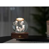 Gingko LED stolna lampa u prirodnoj boji sa staklenim sjenilom (visina 8 cm) Amber – | shoptok.hr