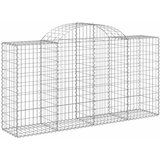  Lučne gabionske košare 40kom 200x50x100/120cm pocinčano željezo | shoptok.hr