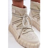 GOE Quilted Snow Boots Embellished with Rhinestones Women's | Shoptok.si