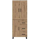  Visok predalnik Umetni hrast 69,5 x 34 x 180 cm Konstruiran les, (5000108181) | Shoptok.si