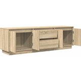 TV ormarić s LED svjetlima boja hrasta sonome 160,5x41x50 cm | shoptok.hr