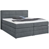CARRYHOME BOXSPRING POSTELJA 140 cm x 200 cm , tekstil modrosiva u