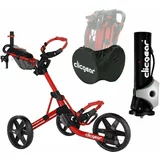 Clicgear Model 4.0 Deluxe SET Matt Red Ročni voziček za golf