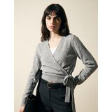 Sinsay Pleteni džemper s vezanjem sa strane | shoptok.hr