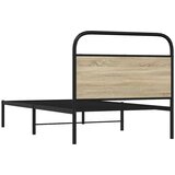 vidaXL Posteljni okvir brez vzmetnice 90x200 cm sonoma hrast inž. les | Shoptok.si