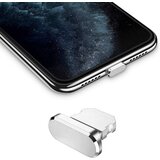 Cadorabo zaščitni pokrovček, združljiv z apple iphone v silver - prug za zaščito pred praho, (20622025) Cene