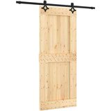 Klizna vrata s priborom za montažu 85 x 210 cm masivna borovina | shoptok.hr