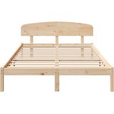  Krevetna konstrukcija Prirodna 150 x 200 cm Čvrsto borovo drvo | shoptok.hr