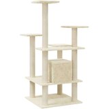  Penjalica za mačke sa stupovima za grebanje krem 110 cm | shoptok.hr