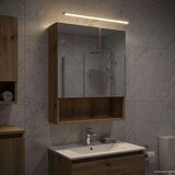  Kopalniška ogledalna omara z LED lučmi Oreh 50 x 14,5 x 70 cm, (5000233340) | Shoptok.si