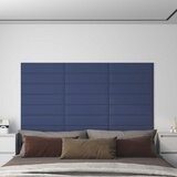  Zidna uzglavlja 12 pcs Plava 60 x 15 cm tkanina | shoptok.hr