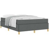 vidaXL Konstrukcija postelje z vzmetnico Temno siva 140 x 190 cm blago, (5000127912) | Shoptok.si