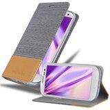 Cadorabo Ohišje, združljiv s Samsungom v svetlo sivo rjavi barvi - zaščitni pokrov z magnetnim zapiranjem, stoječo funkcijo in režo za kartico, (20567534) | Shoptok.si