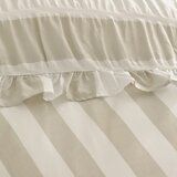 Catherine Lansfield Bež enojna posteljnina 135x200 cm Seersucker Frill Stripe – | Shoptok.si