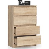 AKORD Komoda, 4 Predali, Hrast Sonoma, (5000332298) | Shoptok.si