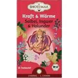 Bio čaj "Kraft & Wärme" - kadulja, đumbir i bazga - 16 vrećica čaja
