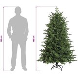  Umjetno božićno drvce s nogom 180 cm PVC i metal Zelena - 180 cm bez LED svjetala | shoptok.hr