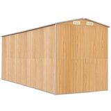  Vrtno spremište svjetlosmeđe 192x523x223 cm pocinčani čelik | shoptok.hr