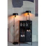 White Label Črna stoječa svetilka s kovinskim senčilom (višina 135 cm) Landon – | Shoptok.si