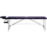 The Living Store Zložljiva masažna miza 2 coni aluminij vijolična - Masažna Miza, (21417093) | Shoptok.si