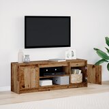 vidaXL TV omarica z LED staranega lesa 139.5x34x50 cm | Shoptok.si