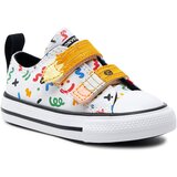 Converse Modne superge Chuck Taylor All Star Easy-On Doodles A07219C White/Yellow/Black Cene