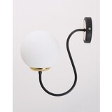 Squid Lighting Črna/bela stenska svetilka ø 15 cm Oslo – Cene