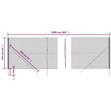 Ograda od žičane mreže antracit 1 6 x 25 m od pocinčanog čelika | shoptok.hr