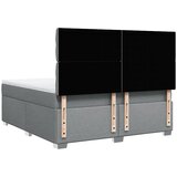  Krevet s oprugama i madracem svjetlosivi 180x200 cm od tkanine | shoptok.hr