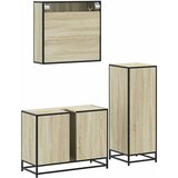 3-dijelni set kupaonskog namještaja boja hrasta sonome drveni | shoptok.hr