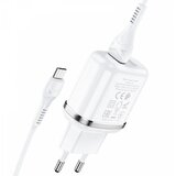 Hoco pametni hišni polnilec N4 12W z 2,4A z 2x USB vtičem in s polnilnim kablom Micro USB bel | Shoptok.si